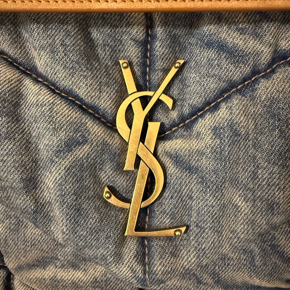 Yves Saint Laurent Blue Denim Lou Lou - Picture 3 of 11
